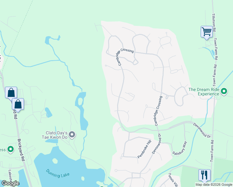 map of restaurants, bars, coffee shops, grocery stores, and more near 2-98 Hinchley Wood in Farmington