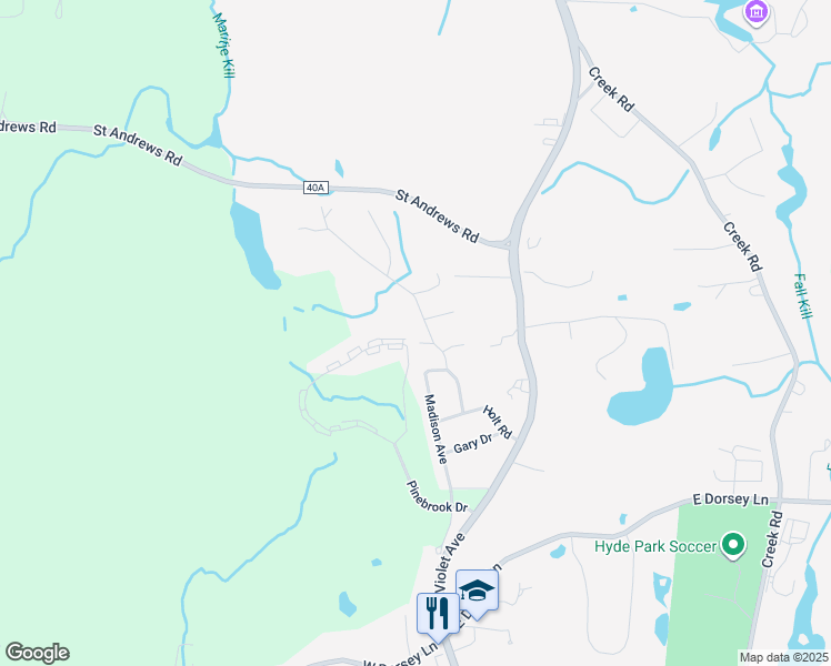 map of restaurants, bars, coffee shops, grocery stores, and more near 37 Holt Rd in Hyde Park