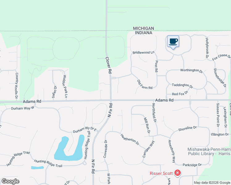map of restaurants, bars, coffee shops, grocery stores, and more near 50936 Stone Hill Court in Granger