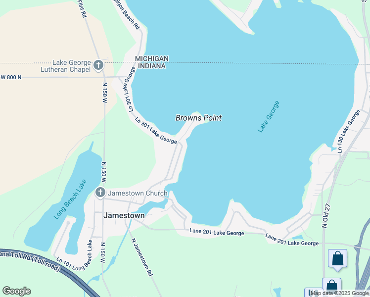 map of restaurants, bars, coffee shops, grocery stores, and more near 440 Ln 301B Lake George in Fremont