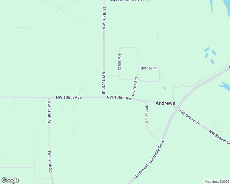 map of restaurants, bars, coffee shops, grocery stores, and more near 10513 Northwest 106th Avenue in Granger