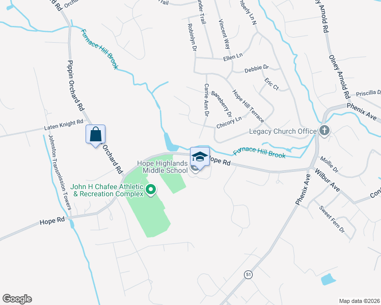 map of restaurants, bars, coffee shops, grocery stores, and more near 269 Hope Road in Cranston