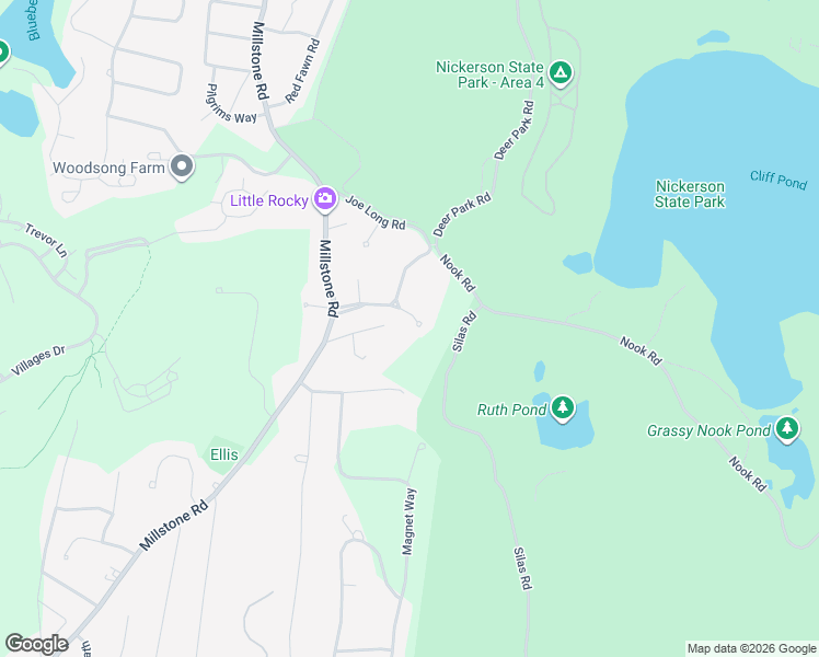 map of restaurants, bars, coffee shops, grocery stores, and more near 100 Cliff Pond Road in Brewster
