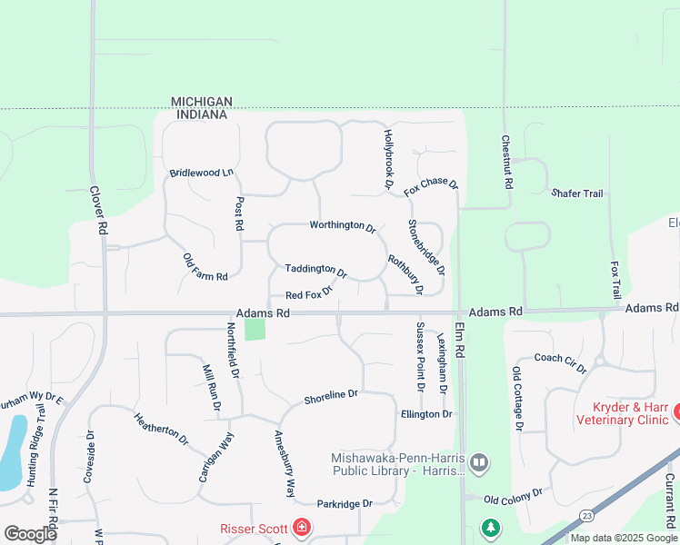 map of restaurants, bars, coffee shops, grocery stores, and more near 14293 Taddington Drive in Granger
