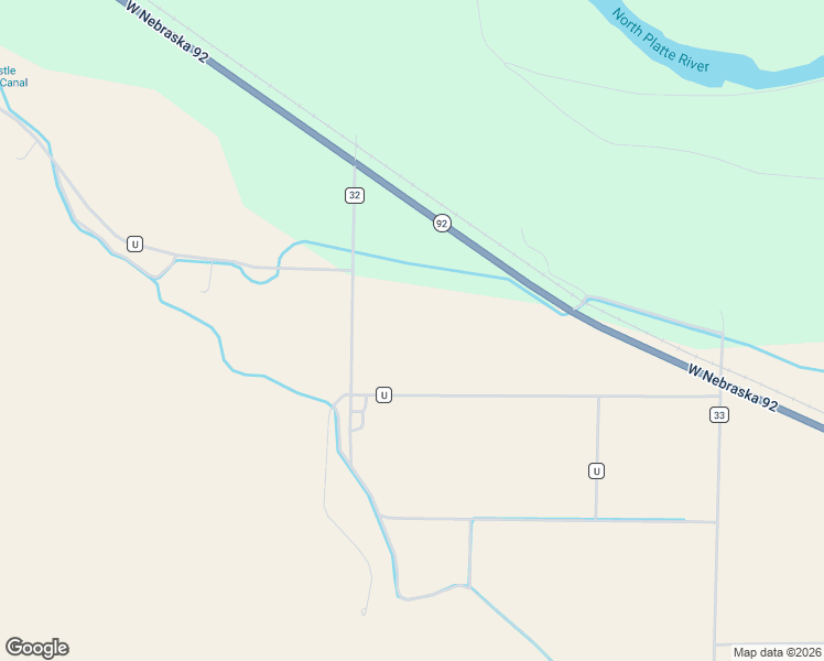map of restaurants, bars, coffee shops, grocery stores, and more near 320208 County Road U in Bayard