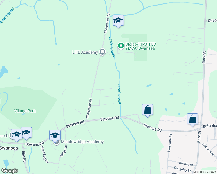 map of restaurants, bars, coffee shops, grocery stores, and more near 66 Merlin Drive in Swansea