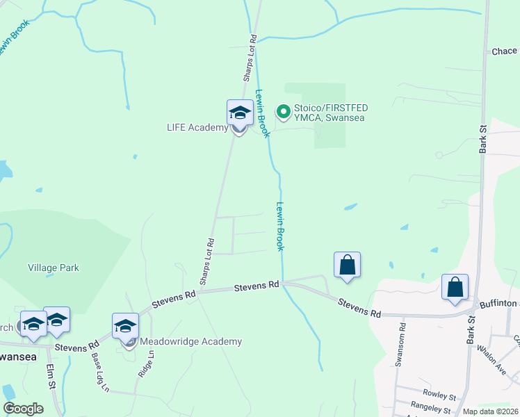 map of restaurants, bars, coffee shops, grocery stores, and more near 66 Merlin Drive in Swansea