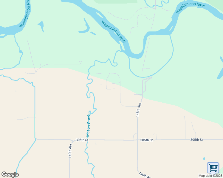 map of restaurants, bars, coffee shops, grocery stores, and more near 30942 144th Avenue in Long Grove