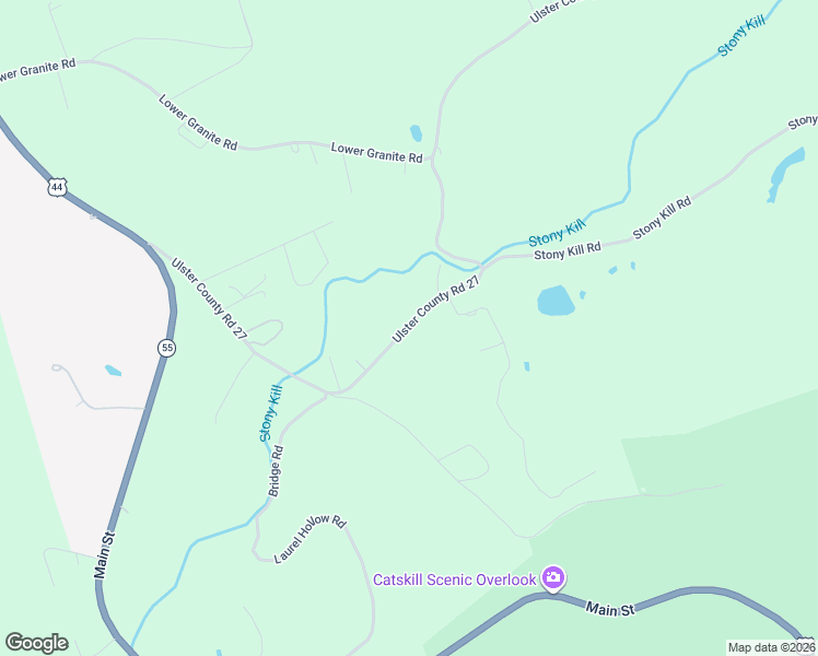 map of restaurants, bars, coffee shops, grocery stores, and more near 624 Granite Road in Kerhonkson
