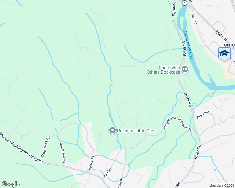 map of restaurants, bars, coffee shops, grocery stores, and more near 93 Alpine Drive in Burlington