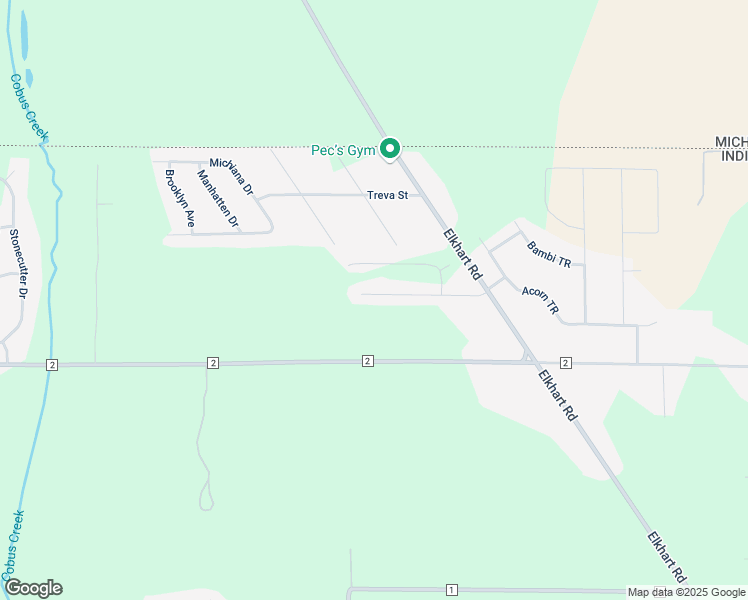 map of restaurants, bars, coffee shops, grocery stores, and more near 29910 Prairieview Farms Boulevard in Elkhart