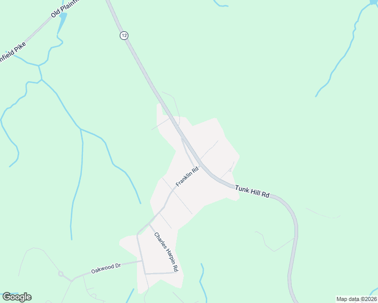 map of restaurants, bars, coffee shops, grocery stores, and more near 800 Tunk Hill Road in Foster