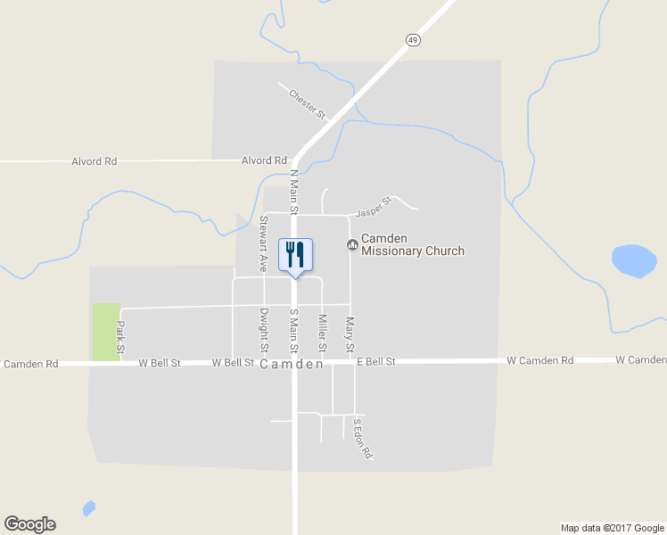 map of restaurants, bars, coffee shops, grocery stores, and more near 105 Miller Street in Camden