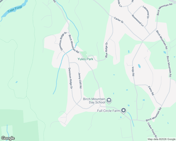 map of restaurants, bars, coffee shops, grocery stores, and more near 470 Birch Mountain Road in Manchester