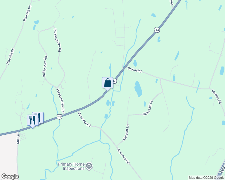 map of restaurants, bars, coffee shops, grocery stores, and more near 2002 U.S. 44 in Pleasant Valley