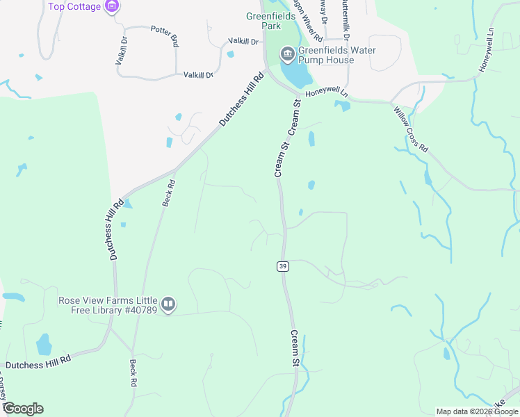 map of restaurants, bars, coffee shops, grocery stores, and more near 12 Kristi Lane in Poughkeepsie