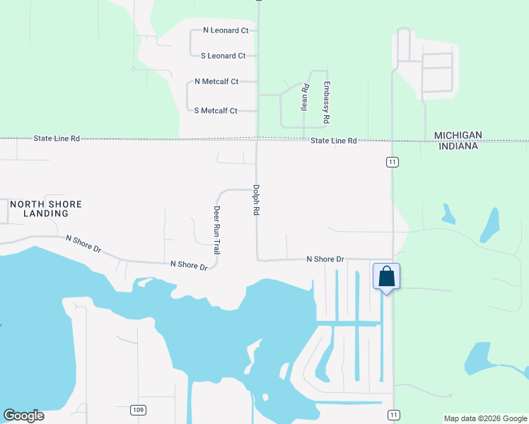map of restaurants, bars, coffee shops, grocery stores, and more near 50748 Dolph Road in Elkhart
