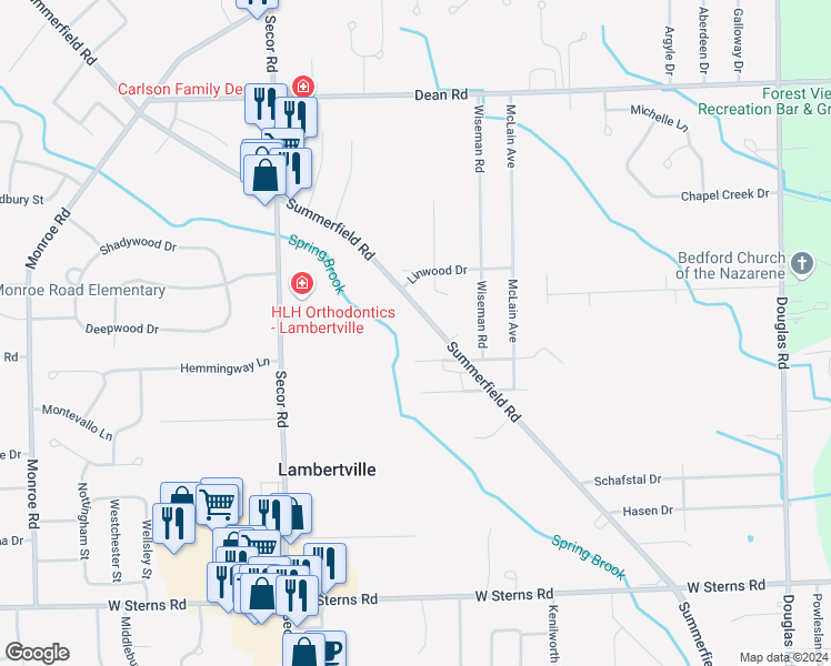 7763 Summerfield Road, Lambertville MI Walk Score