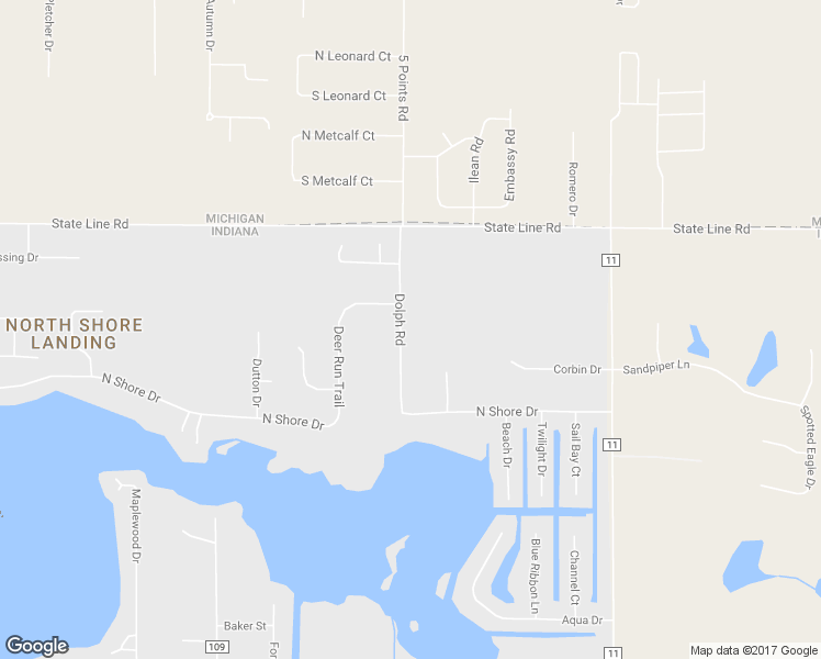 map of restaurants, bars, coffee shops, grocery stores, and more near 50748 Dolph Road in Elkhart