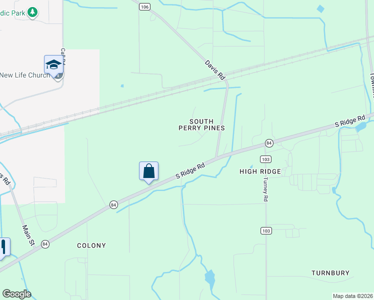 map of restaurants, bars, coffee shops, grocery stores, and more near 4770 South Pine Lane in Perry