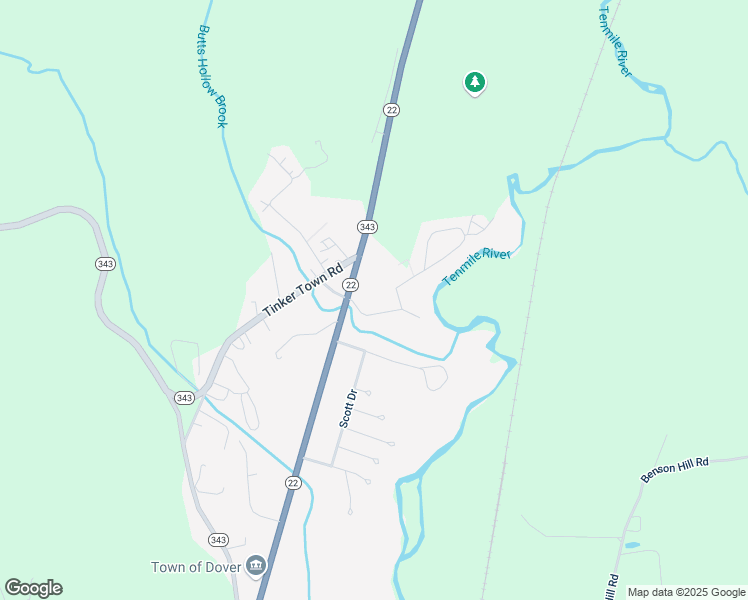 map of restaurants, bars, coffee shops, grocery stores, and more near 19 May Ln in Dover Plains