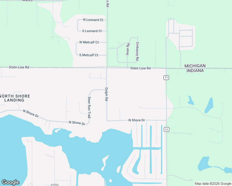 map of restaurants, bars, coffee shops, grocery stores, and more near 50748 Dolph Road in Elkhart