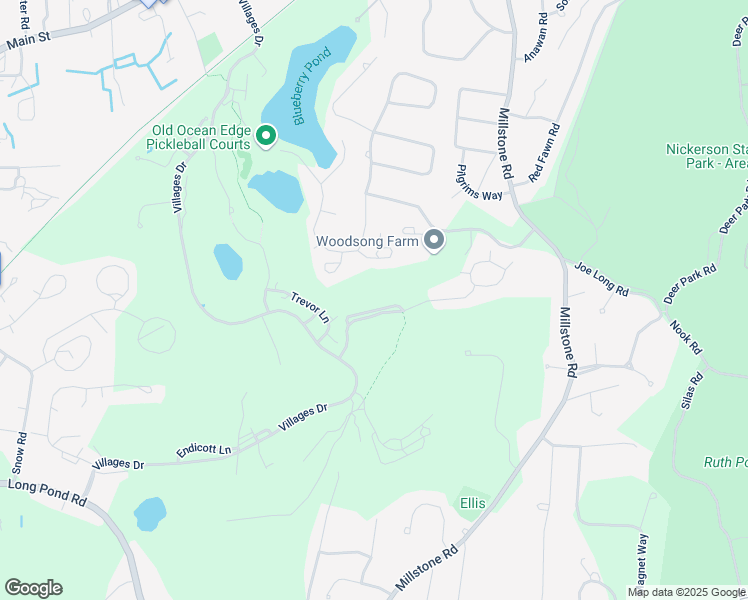 map of restaurants, bars, coffee shops, grocery stores, and more near 82A Fletcher Lane in Brewster