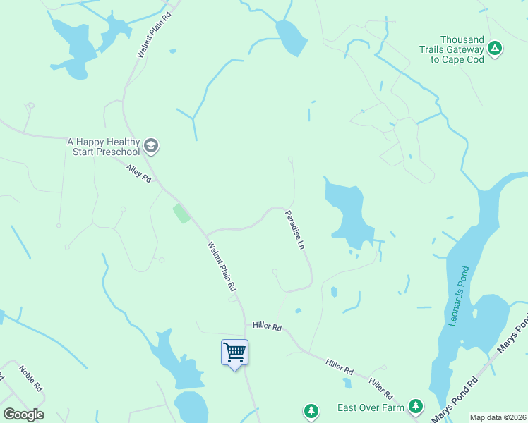 map of restaurants, bars, coffee shops, grocery stores, and more near 46 Paradise Lane in Rochester