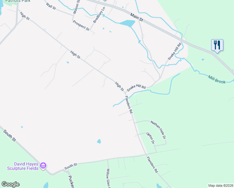 map of restaurants, bars, coffee shops, grocery stores, and more near 1205 Flanders Road in Coventry