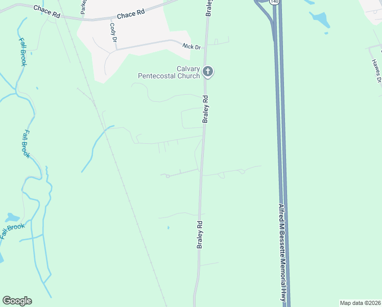map of restaurants, bars, coffee shops, grocery stores, and more near 86 Braley Road in Freetown