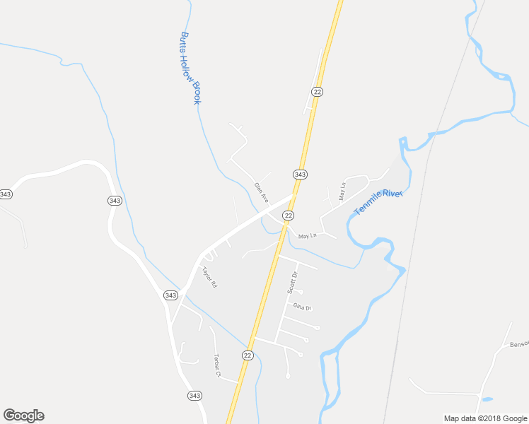 map of restaurants, bars, coffee shops, grocery stores, and more near 105 Tinker Town Road in Dover Plains
