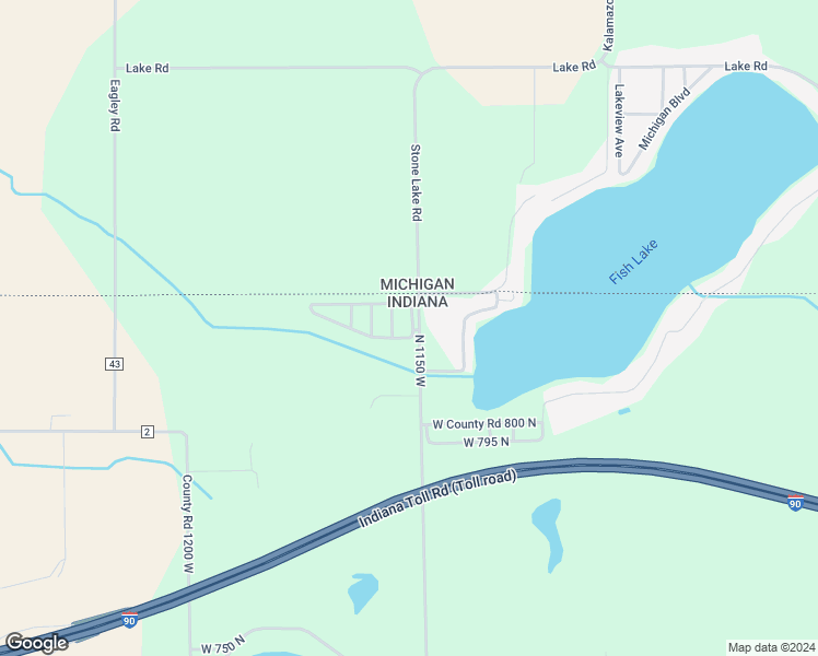 map of restaurants, bars, coffee shops, grocery stores, and more near 8200 North 1150 West in Shipshewana