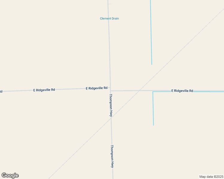 map of restaurants, bars, coffee shops, grocery stores, and more near 10971 Thompson Highway in Blissfield