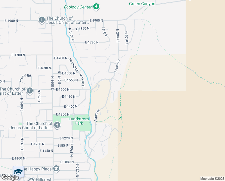 map of restaurants, bars, coffee shops, grocery stores, and more near 1485 Stonecrest Lane in Logan