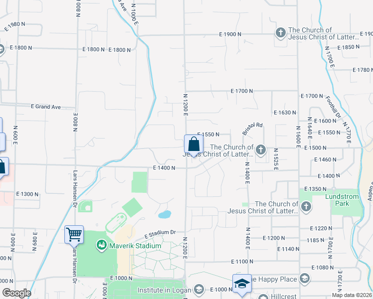 map of restaurants, bars, coffee shops, grocery stores, and more near in Logan