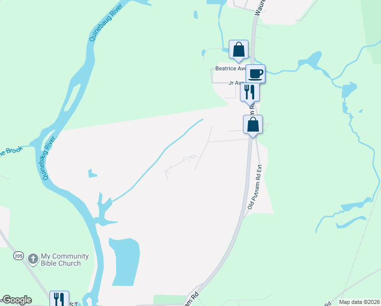 map of restaurants, bars, coffee shops, grocery stores, and more near 8 Pinecrest Drive in Plainfield