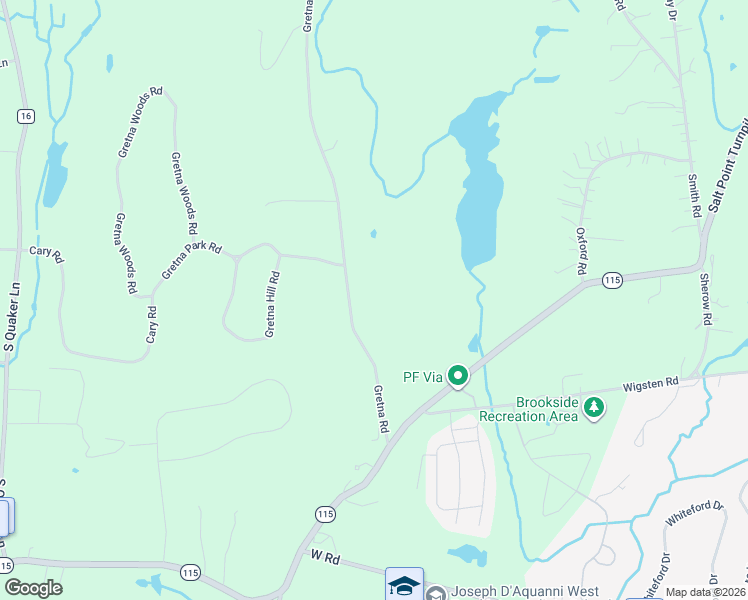 map of restaurants, bars, coffee shops, grocery stores, and more near 66 Gretna Road in Pleasant Valley