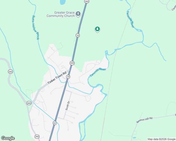 map of restaurants, bars, coffee shops, grocery stores, and more near 64 May Lane in Dover Plains