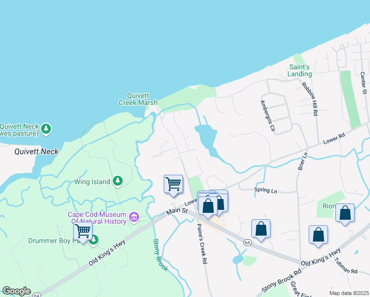 map of restaurants, bars, coffee shops, grocery stores, and more near 7 Cedar Hill Road in Brewster