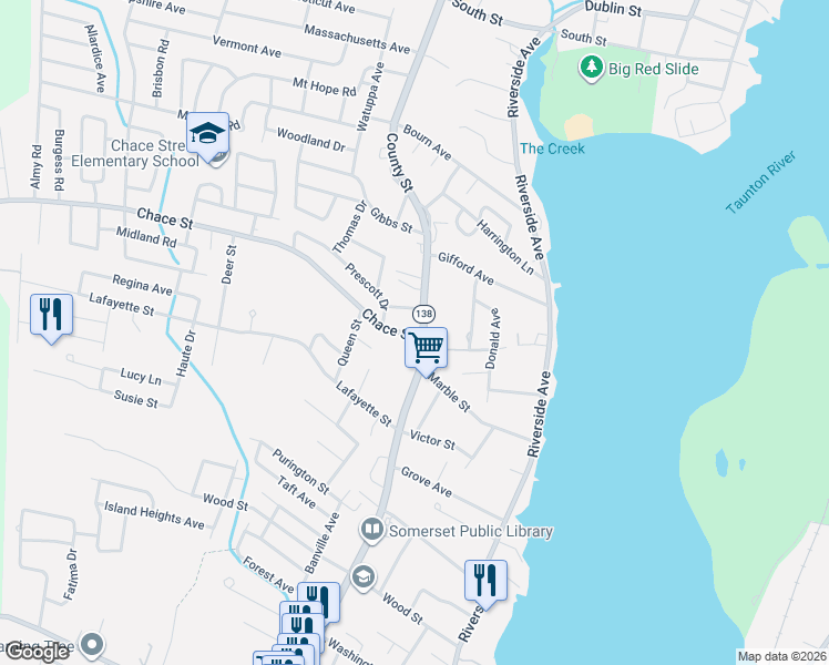 map of restaurants, bars, coffee shops, grocery stores, and more near in Somerset