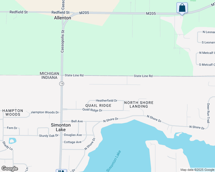 map of restaurants, bars, coffee shops, grocery stores, and more near 26060 Northland Crossing Drive in Elkhart