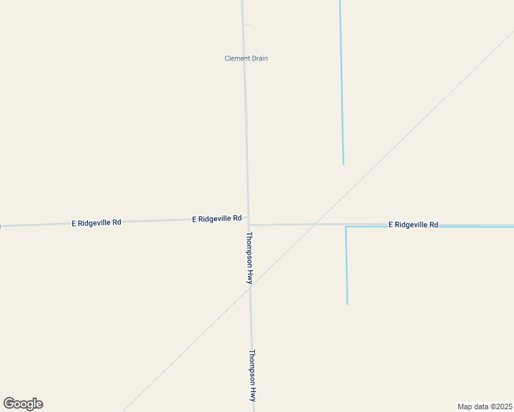 map of restaurants, bars, coffee shops, grocery stores, and more near 10971 Thompson Highway in Blissfield