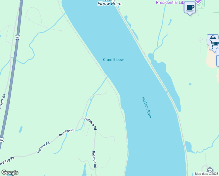 map of restaurants, bars, coffee shops, grocery stores, and more near 370 Red Top Road in Lloyd