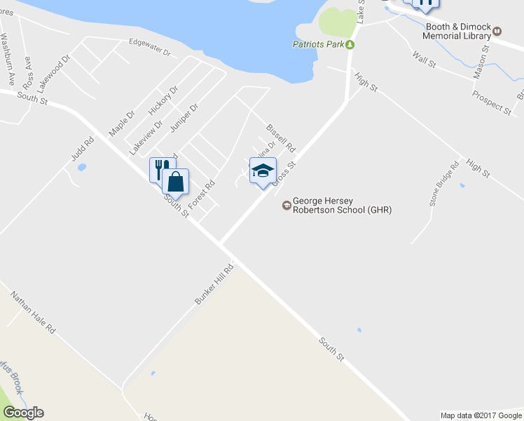 map of restaurants, bars, coffee shops, grocery stores, and more near 255 Cross Street in Coventry