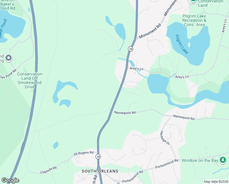 map of restaurants, bars, coffee shops, grocery stores, and more near 326 South Orleans Road in Orleans