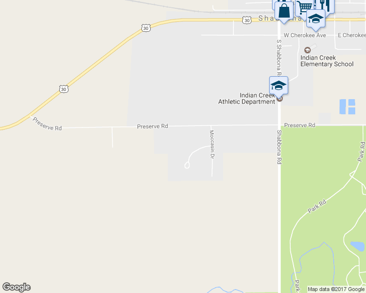 map of restaurants, bars, coffee shops, grocery stores, and more near 906 Totem Pole Drive in Shabbona