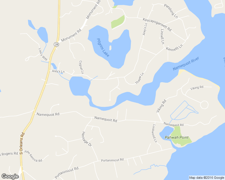 map of restaurants, bars, coffee shops, grocery stores, and more near 17 Blue Heron Way in Orleans