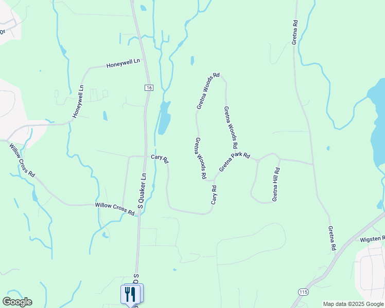 map of restaurants, bars, coffee shops, grocery stores, and more near 146 Gretna Woods Rd in Pleasant Valley