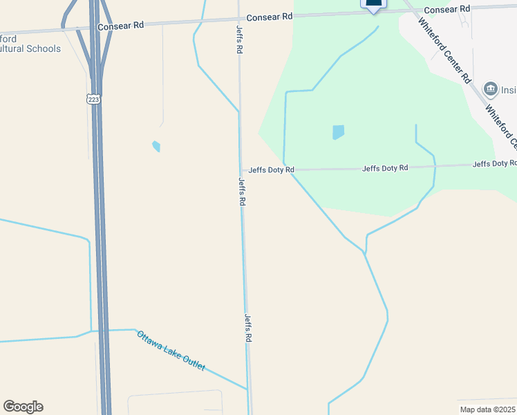 map of restaurants, bars, coffee shops, grocery stores, and more near 7980 Jeffs Road in Ottawa Lake