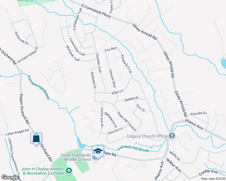 map of restaurants, bars, coffee shops, grocery stores, and more near 75 Debbie Drive in Cranston